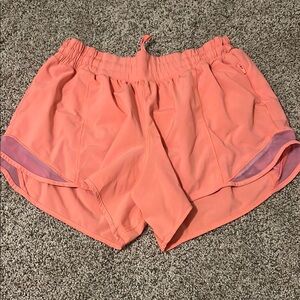 Lululemon 4’ Hotty Hot Women's Coral Athletic Shorts